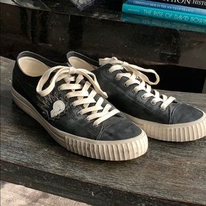 John Varvatos Leather Sneakers